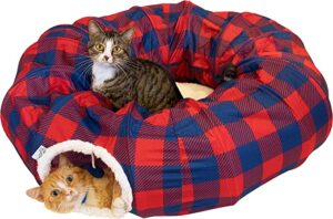 Túnel grande para gatos, cama para gatos